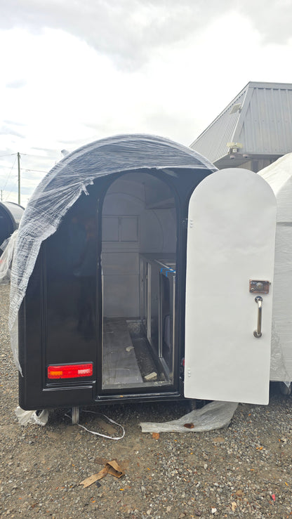 HEC Round Foot Cart 3 sinks 7 ft