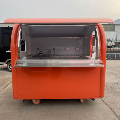 HEC Round Foot Cart 3 sinks 7 ft