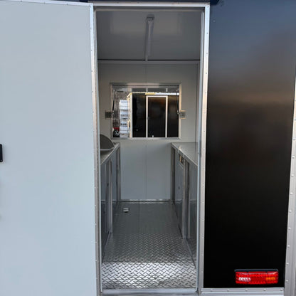 HEC Square Food Cart 3 sinks 7 ft