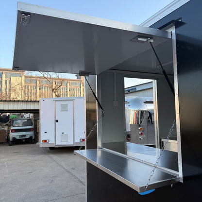 HEC Square Food Cart 3 sinks 7 ft